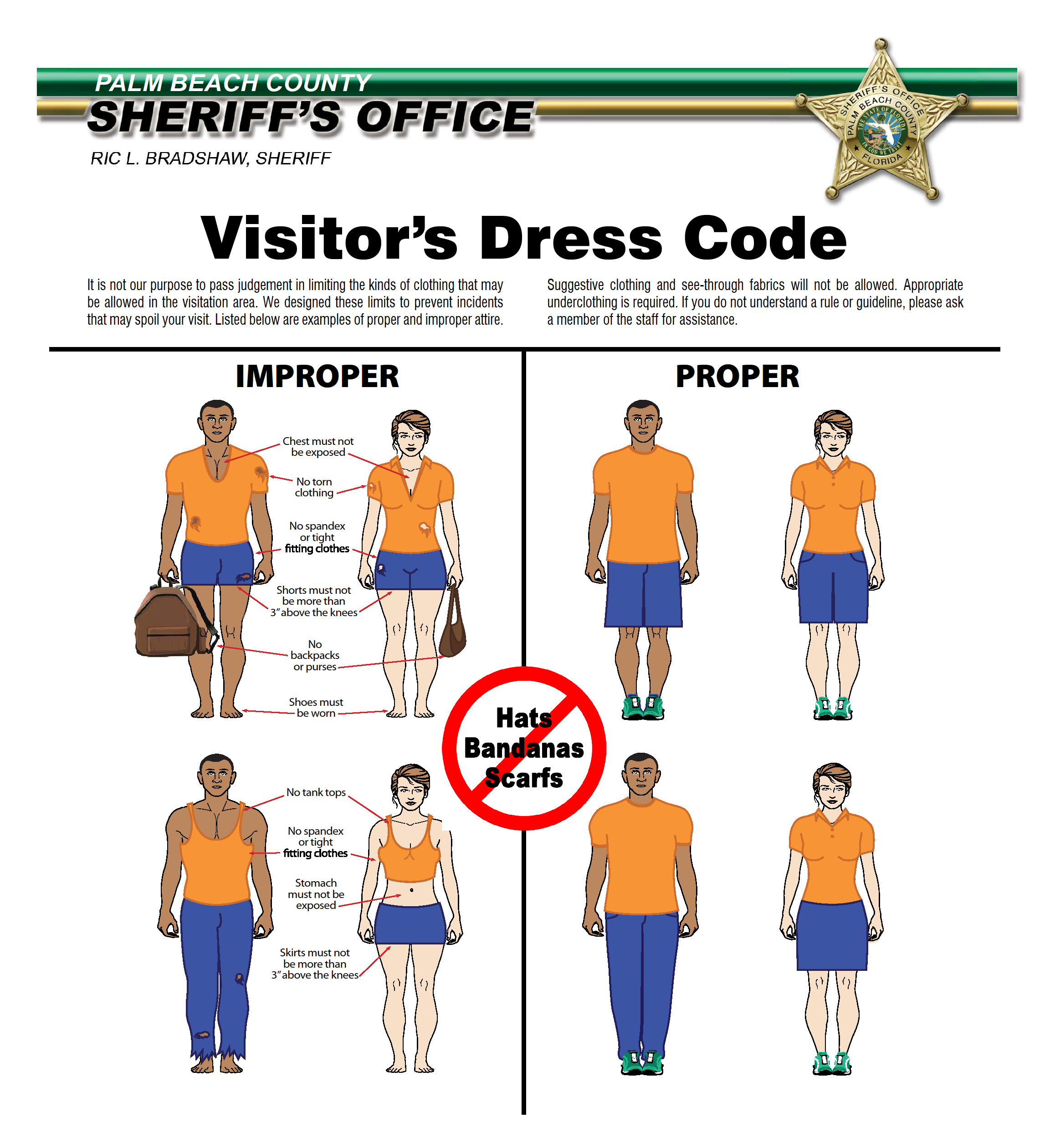 pbso jail dress code