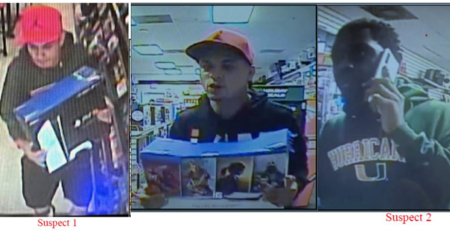 The Palm Beach County Sheriff’s Office is seeking the public's assistance in identifying two suspects involved in a robbery at GameStop. On December 22, 2023